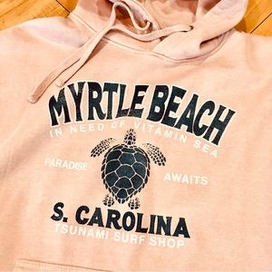 Myrtle Beach Carolina hoodie pink sweatshirt winter cozy shirt oversized…